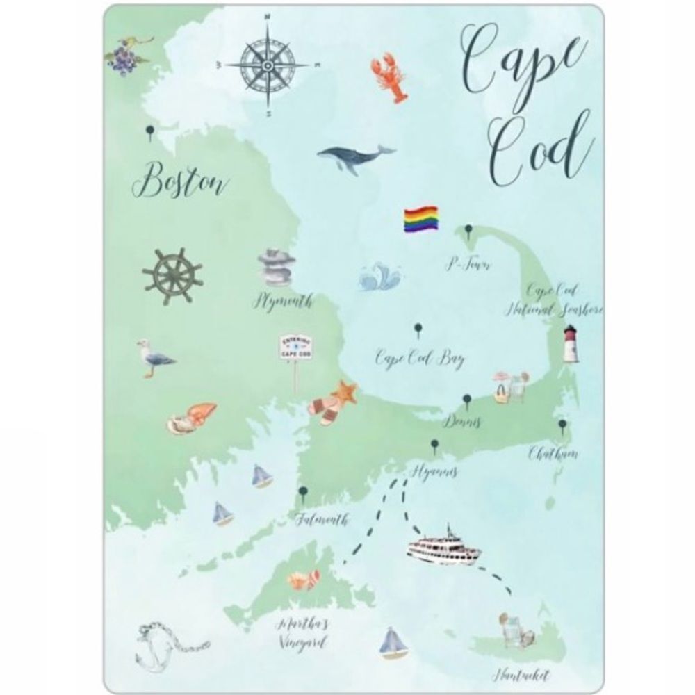 Cape Cod Map Magnet - Picture 2 of 2